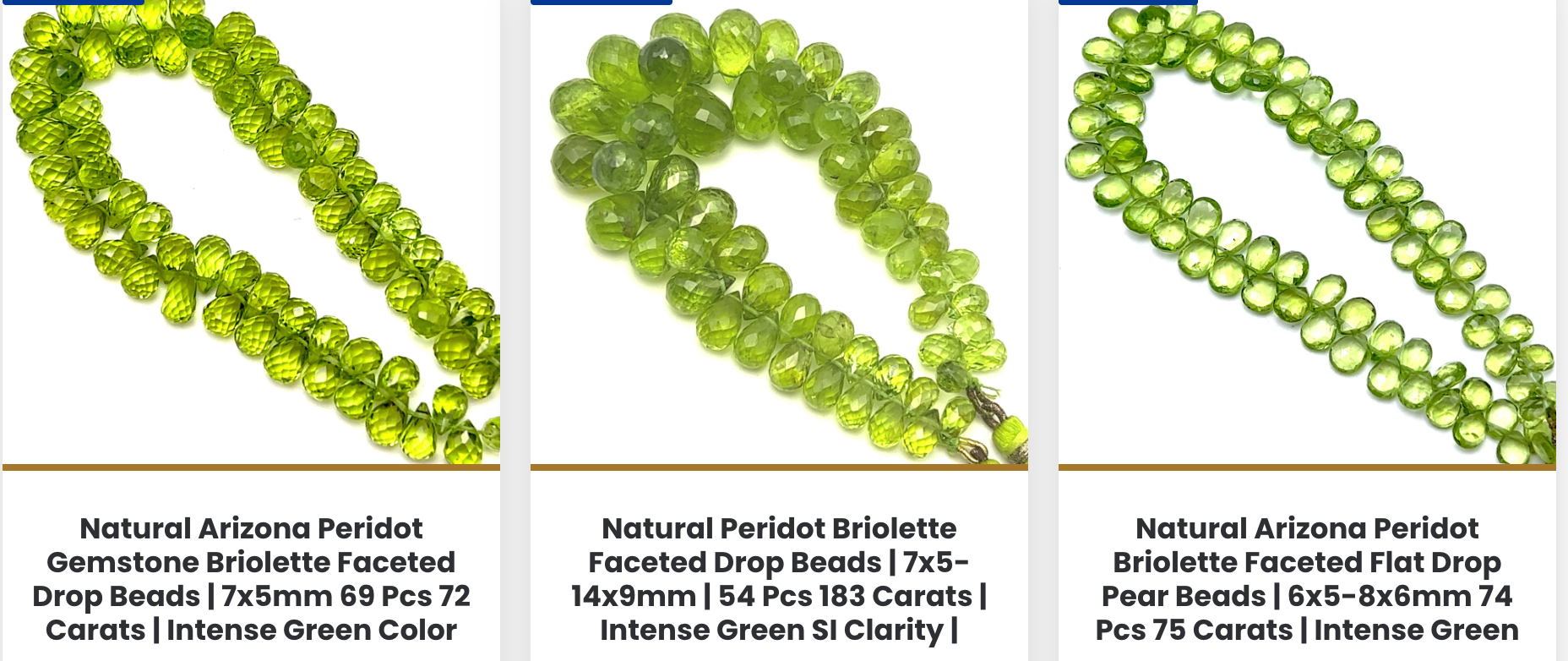 Peridot beads